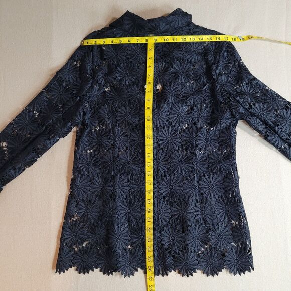 NWT Berek Black Lace Daisy Blazer Womens L Whimsigoth Party Cocktail Jacket - Picture 6 of 11